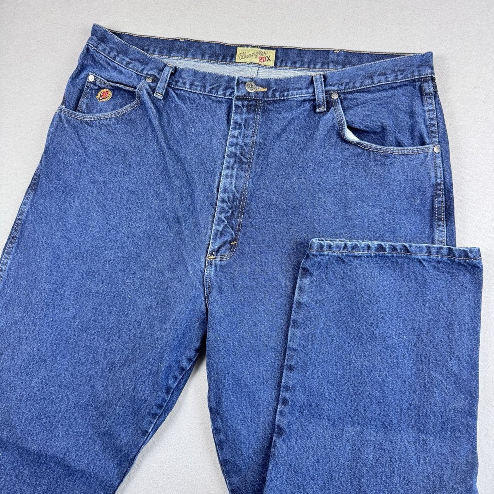 Wrangler 20X Series 22 Jeans Men 40X33 Original Straight Leg Dark Wash Workwear